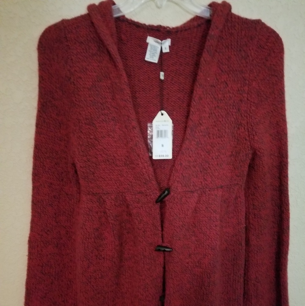 Max studio mid length hooded sweater